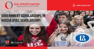 Government Scholarships in Russia (Full Scholarship)