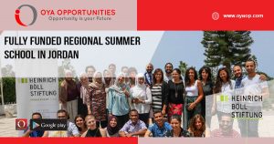 Fully Funded Regional Summer School in Jordan