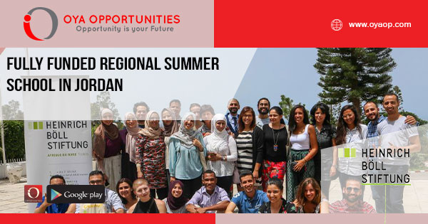 Fully Funded Regional Summer School in Jordan
