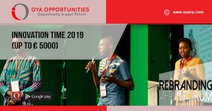 Innovation Time 2019 (up to ‎€ 5000)