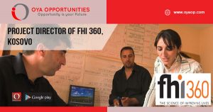Project Jobs at FHI360 in Kosovo