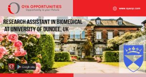 Research Jobs at University of Dundee, UK