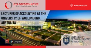 Lecturer of Accounting at the University of Wollongong, Australia
