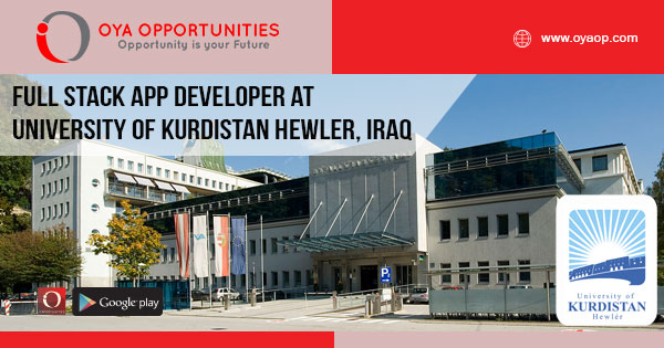 Full Stack App Developer at University of Kurdistan Hewler, Iraq