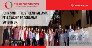John Smith Trust Central Asia Fellowship Programme 2019 in UK