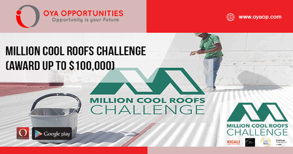 Million Cool Roofs Challenge (award up to $100,000)