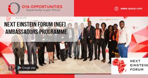Next Einstein Forum (NEF) Ambassadors Programme