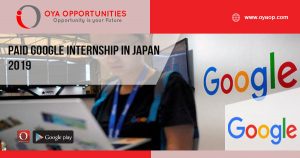 Paid Google Internship in Japan 2019