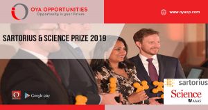 Sartorius & Science Prize 2019