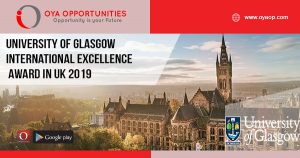 University Of Glasgow International Excellence Award in UK 2019