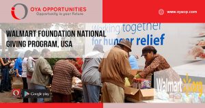 Walmart Foundation National Giving Program, USA