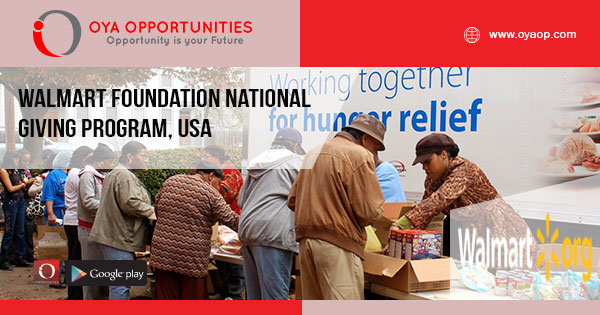 Walmart Foundation National Giving Program, USA