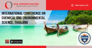 International Conference on Chemical and Environmental Science, Thailand