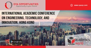 International Academic Conference on Engineering, Technology, and Innovation, Hong Kong