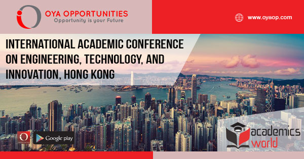 International Academic Conference on Engineering, Technology, and Innovation, Hong Kong