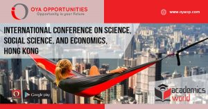 International Conference on Science, Social Science, and Economics, Hong Kong