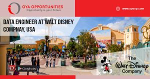 Data Engineer Jobs at Walt Disney Compnay, USA