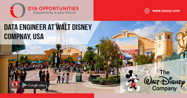 Data Engineer Jobs at Walt Disney Compnay, USA