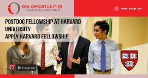 Postdoc fellowship at Harvard University | Apply Harvard Fellowship