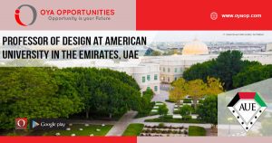 Professor of Design at American University in the Emirates, UAE