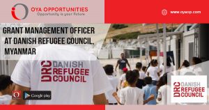 Grant Management Officer at Danish Refugee Council, Myanmar