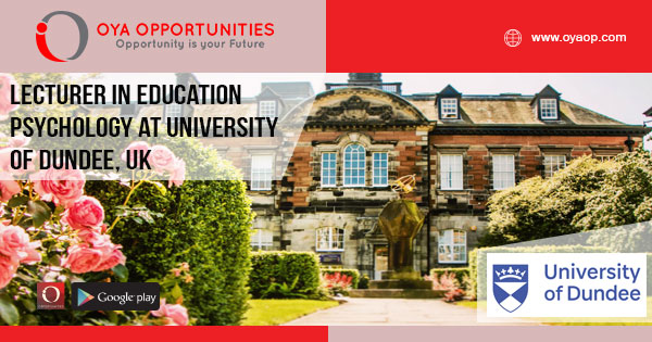 Academic Jobs at the University of Dundee