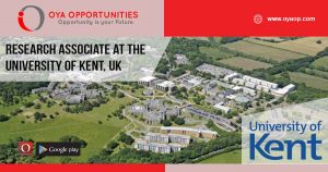 Research jobs at the University of Kent, England