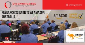Research Scientists Jobs at Amazon, Australia