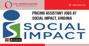 Pricing Assistant Jobs at Social Impact, Virginia