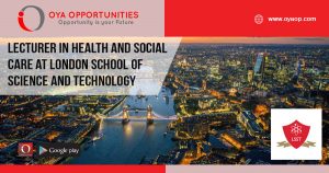 Teaching Jobs in London, Lecturer in Health and Social Care at London School of Science and Technology