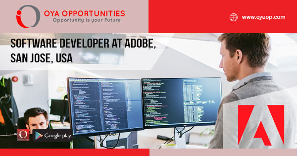 Software Developer Jobs at Adobe, San Jose, USA