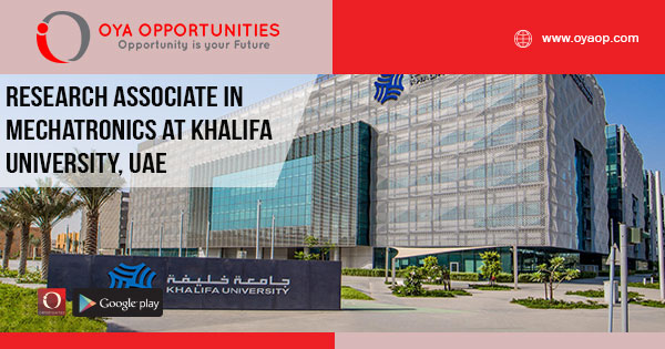 Research Associate in Mechatronics at Khalifa University, UAE