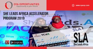 She Leads Africa Accelerator Program 2019