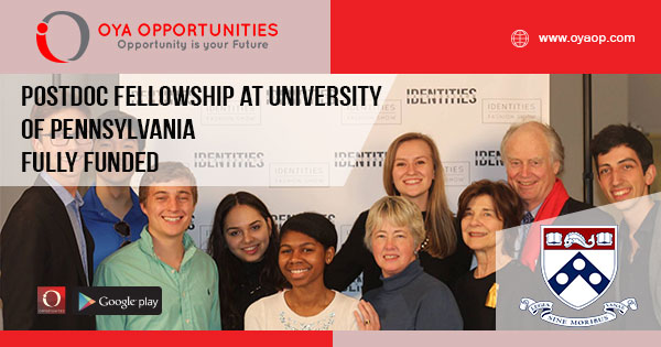 Postdoctoral Fellowship at University of Pennsylvania [Fully Funded]