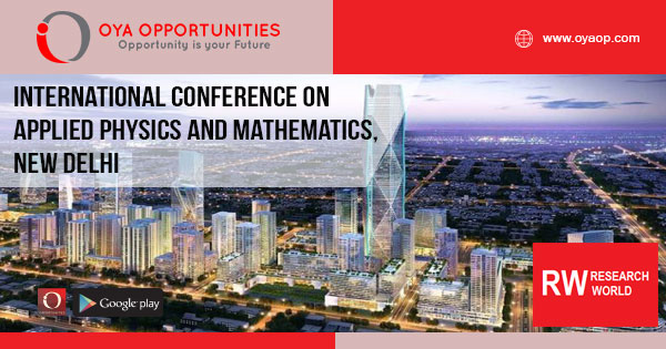 International Conference on Applied Physics and Mathematics, New Delhi, India