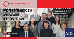 Paid ADB Internship 2019 | Apply at Asian Development Bank