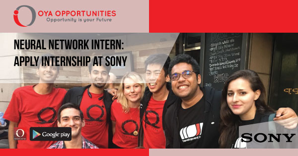 Neural Network Intern | Apply Internship at Sony