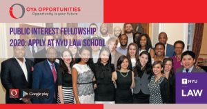 Public Interest Fellowship 2020 | Apply at NYU Law School