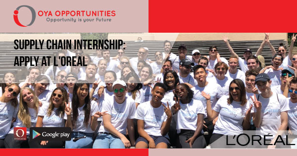 Supply Chain Internship | Apply at L'Oreal