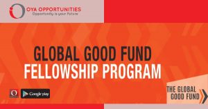 Global Good Fund Fellowship 2020