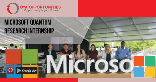 Microsoft Quantum Research Internship
