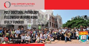 Post Doctoral Pathology Fellowship in Hong Kong (Fully Funded)