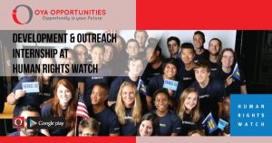Development & Outreach Internship at Human Rights Watch