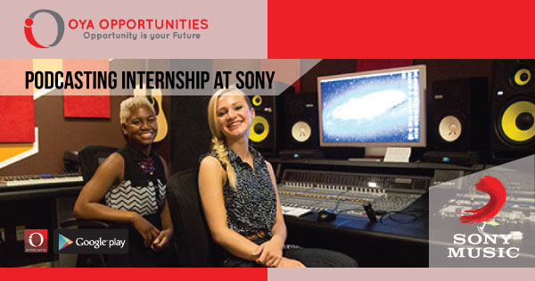 Podcasting Internship at Sony Music