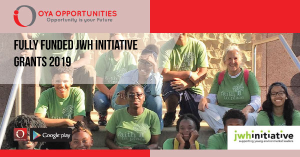 Fully Funded JWH Initiative Grants 2019