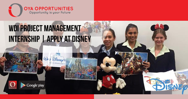 WDI Project Management Internship | Apply at Disney