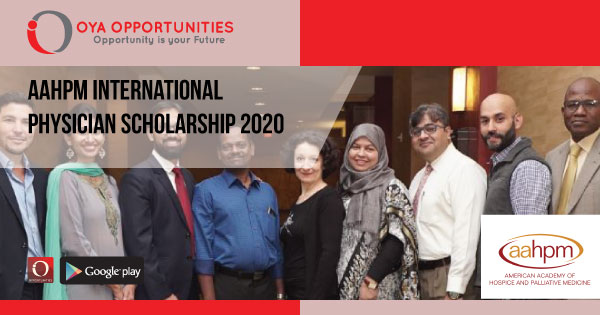 AAHPM International Physician Scholarship 2020