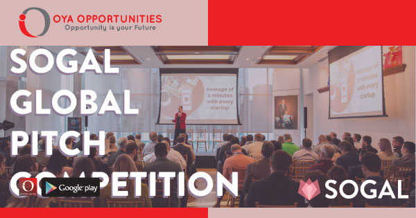 SoGal Global Pitch Competition (win up to $500,000)