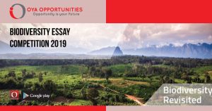 Biodiversity Essay Competition 2019