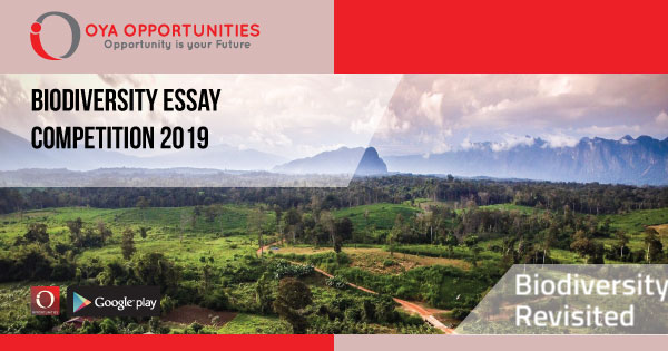 Biodiversity Essay Competition 2019